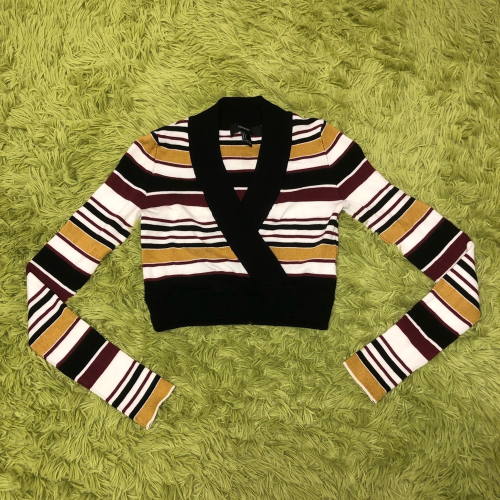 Striped Cropped Sweater